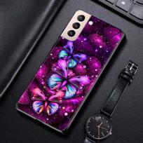 Švytintis drugelis telefono dėklas, skirtas Samsung Galaxy S21 S20 S10 S9 S8 Plus Ultra 5g S10lite S10e S7edge S20 S21 Fe minkštu dangteliu For Samsung S20Ultra