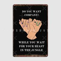 Dani And Jamie Do You Want Company? Metal Sign Cinema Living Room Bar Cave Custom Plaques Tin Sign Poster 20x30cm