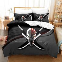 Grim Reaper 3D patalynės antklodės užvalkalas ir pagalvės užvalkalas labai didelės lovos patalynės komplektas Skaitmeninis spausdinimas DE 135x200cm black