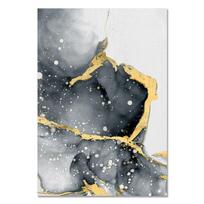 Akvarelės spauda Modernus paveikslas Abstract Glod Black Plakatai ir spaudiniai gyvenamajam kambariui Sienų menas Drobė Aliejinė tapyba Dekoras Pagrindinis puslapis 21cm×30cm NoFrame