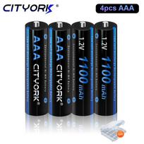 CITYORK AAA 1100 mAh NiMH 1,2 V įkraunama baterija 1,2 V AAA baterija 3 A aaa Tinka žaislams, pelėms, elektroninėms svarstyklėms