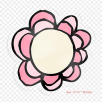 Pink Cartoon Flower Party Birthday Iron on Heat Transfer Printing Vinyl Patches Sticker for Clothes DIY Appliques Washable Patches