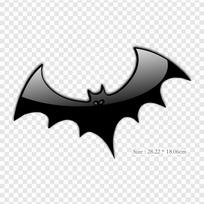 Orange Halloween Bat Bat Halloween Iron on Heat Transfer Printing Vinyl Patches Sticker for Clothes DIY Appliques Washable Patches