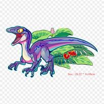 Blue Charlie And Velociraptor Owen Iron on Heat Transfer Printing Vinyl Patches Sticker for Clothes DIY Appliques Washable Patches