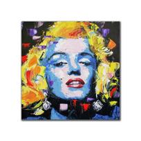 Kino žvaigždės grafiti meno drobės tapyba Moters portretas Plakatai Spaudas Sienų menas Paveikslas svetainės sienų dekoravimui Cuadros 20x20cm Unframed