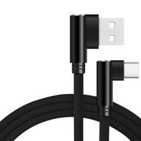 C tipo laidas, skirtas Huawei P40 P30 Pro greito įkrovimo laidas, skirtas Xiaomi Samsung Galaxy S20 S10 oneplus 10 11 mobiliojo telefono laidas 1m juoda