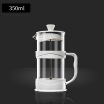 GIANXI Kavos virimo aparatas French Press Barista įrankiai Kavos karafas Virimo puodas Namų Nerūdijančio plieno Stikliniai Kavos indai Rankinis plikymas 350ML