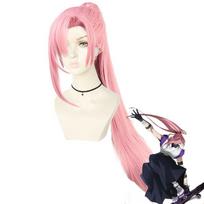 Moteriškas Anime SK8 Cherry Blossom Cosplay perukas Ilgas Tiesus Pigtail Pink Ponytail Karščiui atsparus SK8 The Infinity SK Eight One Size rožinė