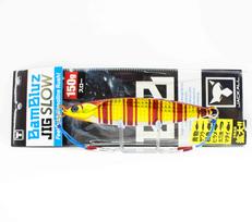 Jackall Metal Jig Bambluz Slow 150 grams Glow Belly Red Gold Stripe (8169)
