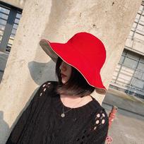 Double-sided Fisherman Hat Woman Face-shading Wide Brim Cap Female Sun Protecction Caps Autumn Winter Summer Sunshade Hats H228 M