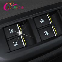 Spalvink mano gyvenimą Automobilio durų langų jungiklių kėlimo mygtukų dangtelio apdaila Chevrolet Cruze 2009-2014 Trax Malibu 2012-2014 black