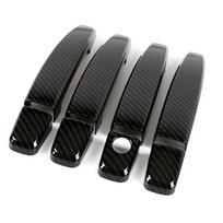 Skirta Vauxhall Opel Zafira B 2005-2015 Corsa D 2006-2014 anglies pluoštu spausdinta išorės šoninių durelių rankenos dangtelio apdaila Door Handle Cover