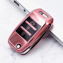 TPU Flip Key Dėklo dangtelis, skirtas Kia Rio 3 K2 Ceed Cerato K3 Sportage 4 Picanto K5 Optima Sorento Forte Stinger Shell Fob Protector mėlyna
