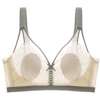 Summer Ultra-thin Models of Non-steel Ring To Collect Side Breasts Anti-sagging Bra 40/90ABC beige