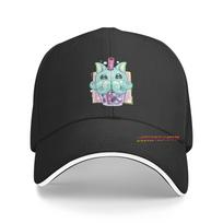 Kawaii Pastel Goth Creepy Creature Boba Bubble Tea Vaporwave Cap for Women Outdoor Sport Baseball Caps Fashion Unisex Snapback Hats One Size black