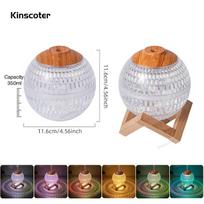 „Shining Planet“ oro drėkintuvas 350 ml USB ultragarsinis drėkintuvas namų staliniam kompiuteriui aromatų difuzorius Nešiojamas „Mister“ atostogų dovana Light Wood