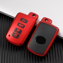TPU automobilio nuotolinio valdymo pulto rakto dėklo dangtelis, skirtas Toyota Avalon Camry Corolla RAV4 Highlander Auris CHR Land Cruiser automobilių priedai raudona