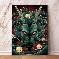 Canvas Printing Son Wukong Dragon Ball Comic Picture Decoration Painting Modern Home Hanging Cuadros 21cm×30cm NoFrame white