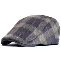Winter Vintage Plaid Thick Beret Hat Corduroy Newsboy Cap Men Women England Gatsby Retro Hat Driver Flat Cap 57-60 cm