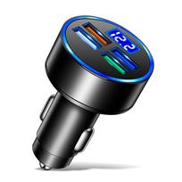 4 prievadų USB Pd automobilinis įkroviklis 3.1a greitas įkrovimas iPhone 13 12 Huawei P40 Xiaomi Samsung mobiliojo telefono įkroviklio adapteris automobilyje 4U Charger