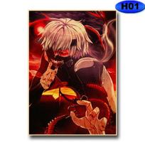 Tokyo Ghoul Plakatai Retro kambario dekoras Estetinis namų dekoravimas Priedai Anime plakatas sienų tapybai Interjero freska Dovanos 30x21cm