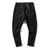 Ice Drop Feeling Tide Soft Casual Trousers Men's Youth Slim Thin Small Straight Breathable Sweat-absorbing Quick-drying Sports Trousers 28