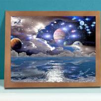 5D DIY Diamond Painting Beautiful Planet Cross Stitch Kit Mosaic Diamond Embroidery Rose Full Round/Square Drill Home Decoration Round 30x40cm