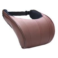 1PCS PU Leather Auto Car Neck Pillow Memory Foam Pillows Neck Rest Seat Headrest Cushion Pad 3 Colors High kava