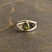 Peridot Oval Gemstone Ring, Stacking Ring, Women Ring, Gift For Her, Handmade Jewelry, Ring For Her , Solid 925 Silver Ring 6 brown