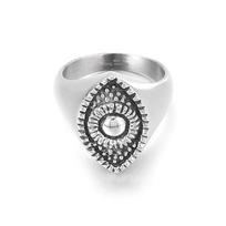Retro Dark Personal Demon Eye Titanium Steel Men 'S Ring 11