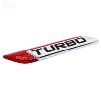 Emblem Metal  Accessories Decoration For TURBO Logo Sticker Badge Decal For Car raudona