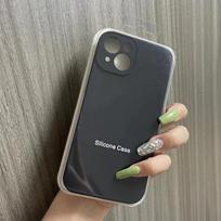 Madingas fotoaparato objektyvo telefono dėklas, skirtas Apple Iphone 15 14 13 Pro Max Protection skystas silikoninis dėklas, skirtas iPhone 13 12 mini smūgiams atsparus dėklas iphone 11