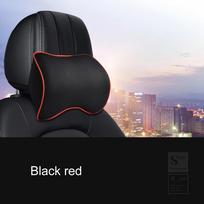 Automobilio kaklo galvos atrama pagalvė Automobilio priedai pagalvėlė Auto sėdynė Galvos atrama Kaklo apsauga Automobiliai Sėdynės Kaklo atrama Atmintis Medvilnė headrest Black red