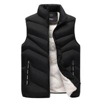 Vyriška liemenė Lamb Velvet Plus Velvet Stora Šilta Outer Wear Plus Velvet Didelio dydžio liemenė M juoda