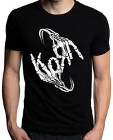 Korn Grupės Skeleto Ženklas Kaulo Logotipas Unisex Marškinėliai Madingi Marškinėliai S
