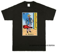 El Musico Lotteria Card Tank Top 3 4 Sleeve Raglan Unisex T-shirts S gray