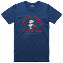 Caffeine Powered Coffee Cup Head Computer Geek Gamer Unisex T-shirt XXXXL blue