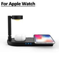 4 In 1 Wireless Charger Stand Night Light Fast Charging Station Dock for iPhone 15 14 13 12 Samsung S22 S21 Samsung Watch Apple iWatch For Apple Watch juoda