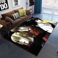 Death Note Animacinis HD Spausdintas Kilimas Namų Kilimas Vaikų Kambario Svetainės Kėdės Lovos Šalia Modernus Paprastas Grindų Kilimėlis Kawaii Kilimas 40cm x 60cm gray