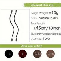 MISS WIG Synthetic Braid One Card Of Bangs Braid Cute Female Ponytail Twists Braid Sweet Cool For Women 45cm