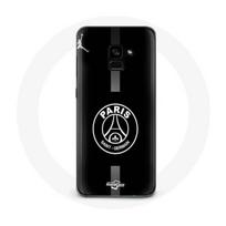 Coque - MANIACASE - Samsung Galaxy A5 2018 - Logo PSG - Couleur Gris - Souple pilka