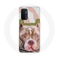 Coque pour Oppo A74 5G Chien de Pitbull marron ruda