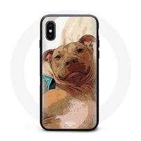 Case - Cute Pitbull - Iphone XS Max - Soft - Black - Unisex