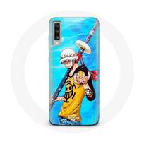 Case - Maniacase - Samsung Galaxy A70 - One Piece Manga - Soft - Protection and decoration juoda