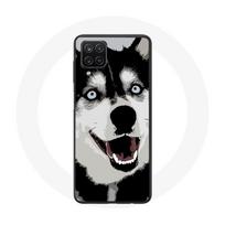 Coque Samsung Galaxy A12 Husky de Sibérie Yeux Bleus