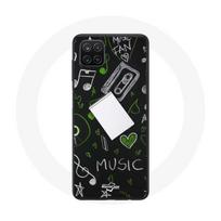 Coque Samsung Galaxy A12 Music clé de sol