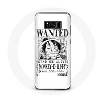 Coque pour Samsung Galaxy S8 One Piece Manga affiche de recherche Blanche balta