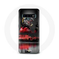 Coque pour Samsung Galaxy S10 plus Formule 1 Sebastian Vettel Pilote automobile F1 Rouge