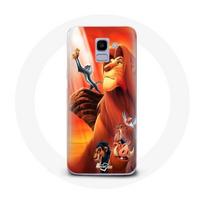 Coque pour Samsung Galaxy A6 2018 Le Roi Lion Simba et Mufasa
