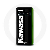 Case - Kawasaki - Samsung Galaxy S10 Plus - Black - Rigid - Protection